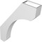 Ekena Millwork 4-in. W x 22-in. D x 30-in. H Legacy Architectural Grade PVC Knee Brace BRCP04X22X30LEC - alternate 5